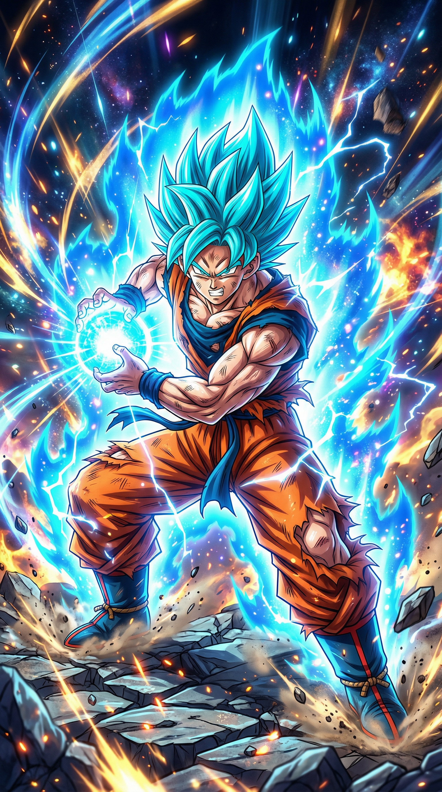 Anime, Goku, Super Saiyan, Dragon Ball Z