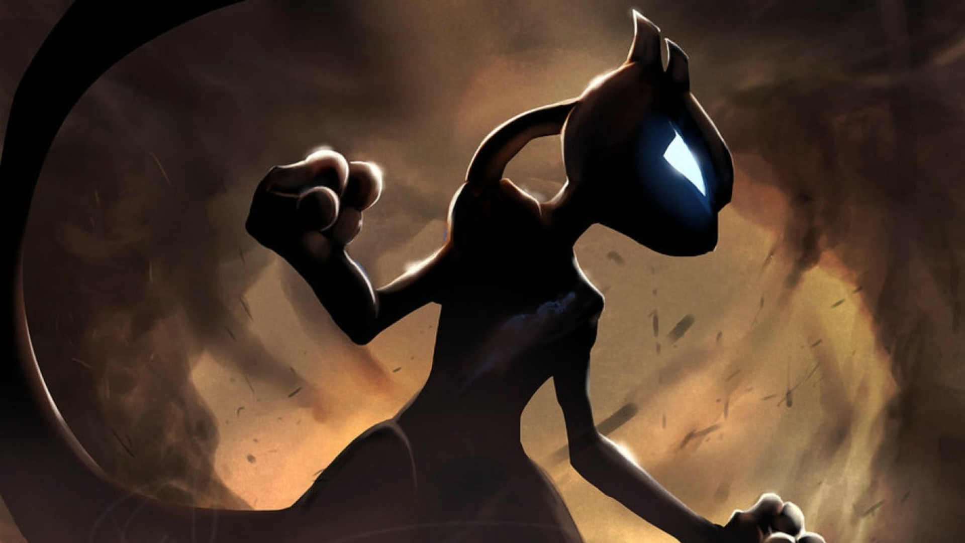 Pokemon Mewtwo illustration, Pokémon, no people, close-up, indoors