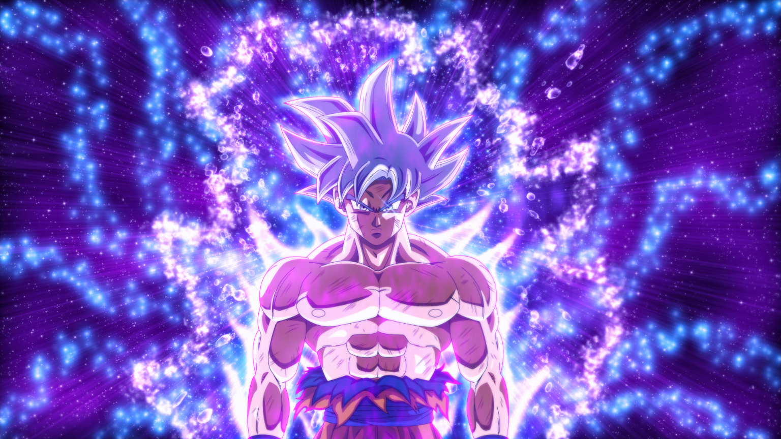 4K, Ultra Instinct Goku, Dragon Ball Super 1536x864px (720P) free download